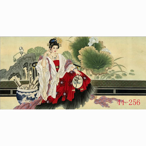 新中式国画人物画高清字画酒店餐饮火锅墙壁画装饰画挂画诗情画意