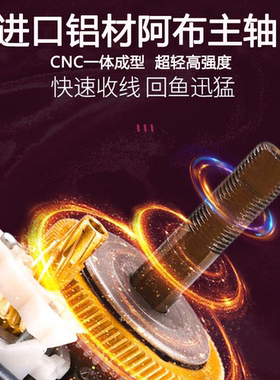 进口阿布铝轴渔轮路亚水滴轮航空主轴B3B4P3P4Bf8微物轮远投改装