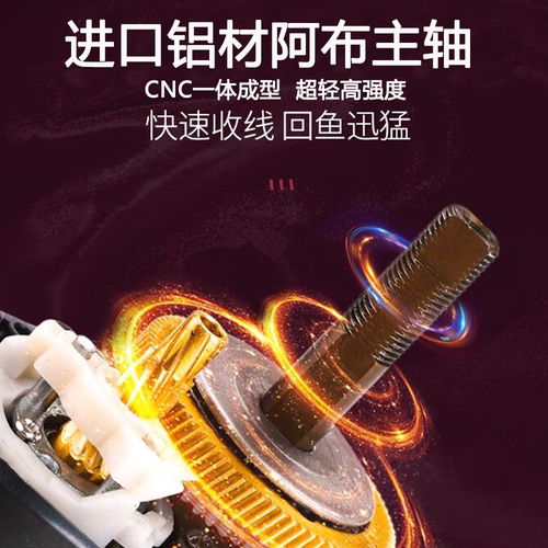 进口阿布铝轴渔轮路亚水滴轮航空主轴B3B4P3P4Bf8微物轮远投改装