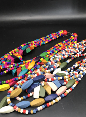 波西米亚多层情侣necklace长项链