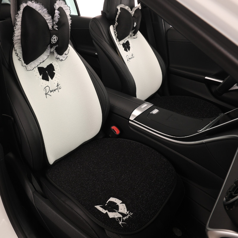 汽车坐垫四季通用夏季凉垫新款座垫通风透气座椅套女士三件套座套