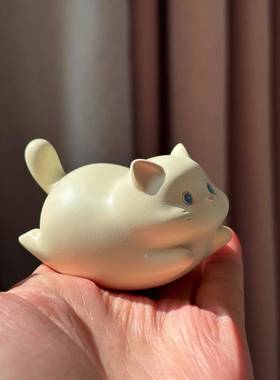 电乐脑桌面摇摆件治YNF愈系可爱小猫摇办公室工装位解压入户玄关