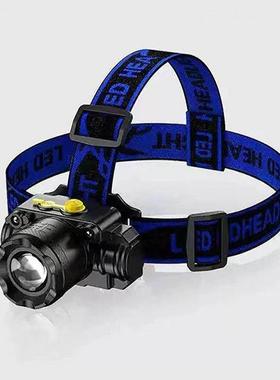 头灯钓鱼专用矿照安全帽用明灯头VVW8452灯夜钓专探险充电矿工头