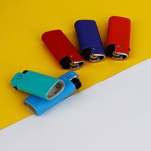 砂轮打火机迷你短款小型拇指机充气滑轮老式个性创意潮男送女网红