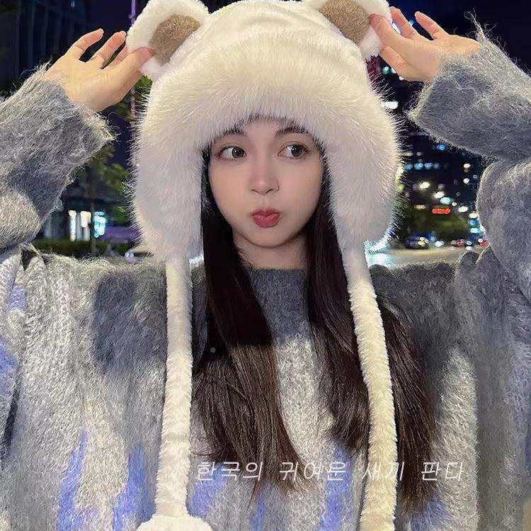 可爱小熊毛绒包帽子冬季保暖护耳雷FSY锋百搭防寒帽头帽防风加女,服饰配件/皮带/帽子/围巾,三件套,淘宝优惠券,粉丝福利购,淘宝优惠卷