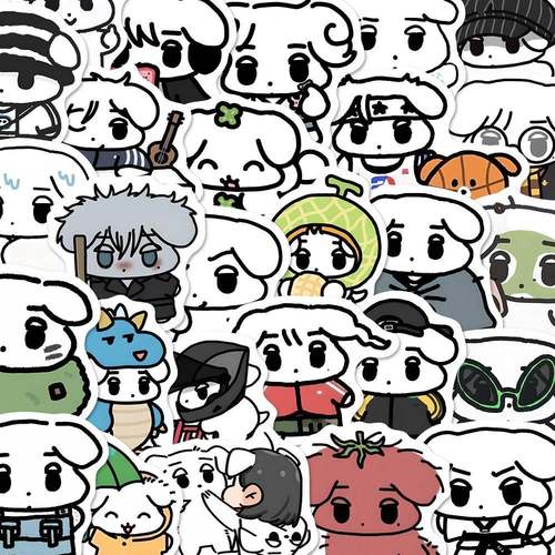 132张金玟庭动塑咖喱狗款贴纸爆可爱a无品牌/周espa金冬天应物援