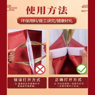 春节红保温袋佛跳墙即食海参榴厚莲温保袋礼品袋加手保温袋色提