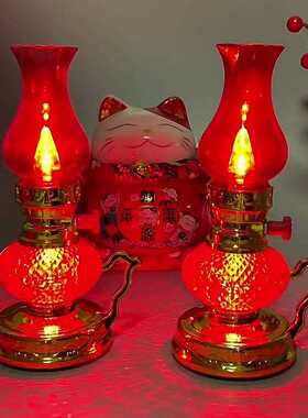 蜡0子无品牌\/24新款led电子烛灯家用结婚乔迁新居进火灯长明灯电