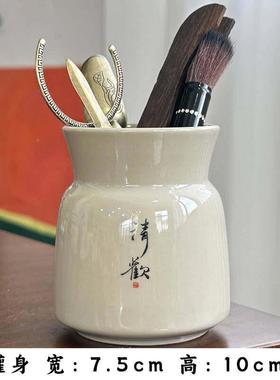 茶道六君套装泡茶工具针大全6件夫套茶夹茶茶子笔家用功茶DMF具配