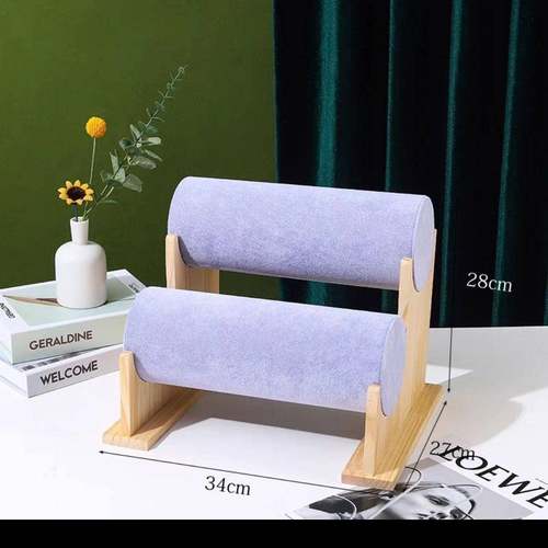 原木可拆头箍绳展示架绒布发架JTT子头发卡陈列首收纳饰架饰品箍