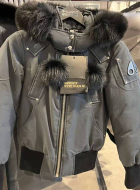 Moose Knuckles慕瑟纳可加拿大小剪刀女士毛球羽绒飞行员夹克外套