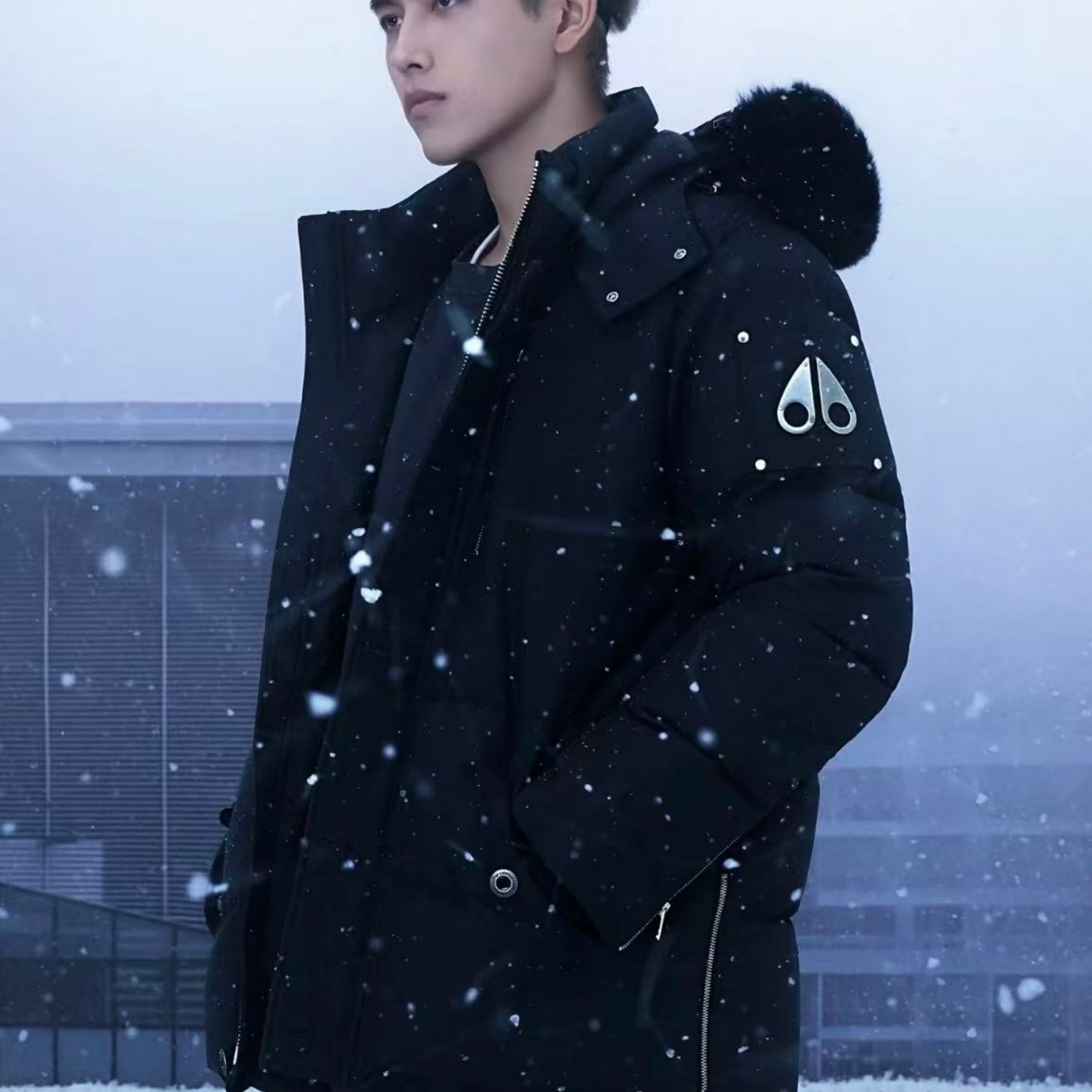 【陈飞宇同款】Moose Knuckles慕瑟纳可剪刀3Q男士毛领鹅绒羽绒服