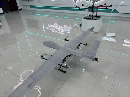 低空经济展厅展示垂直起降垂起固定翼复合翼航模远航 E vtol模型