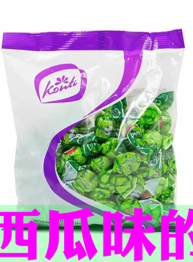 俄罗斯konti罗尼软糖果汁夹心爆浆软糖1000g野果草莓味西瓜味软糖