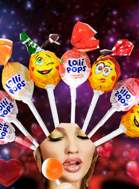 俄罗斯棒棒糖ROSHEN/如胜牌水果奶昔单双色多口味每袋100个/2000g