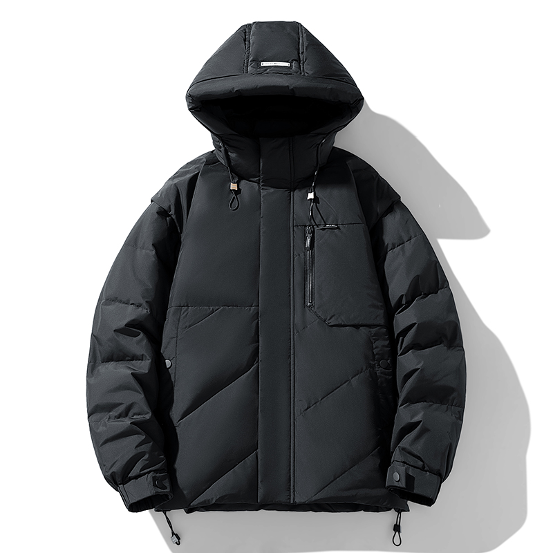 经典款大口袋白鸭绒羽绒服