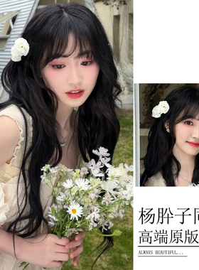杨肸子同款花朵发夹甜美