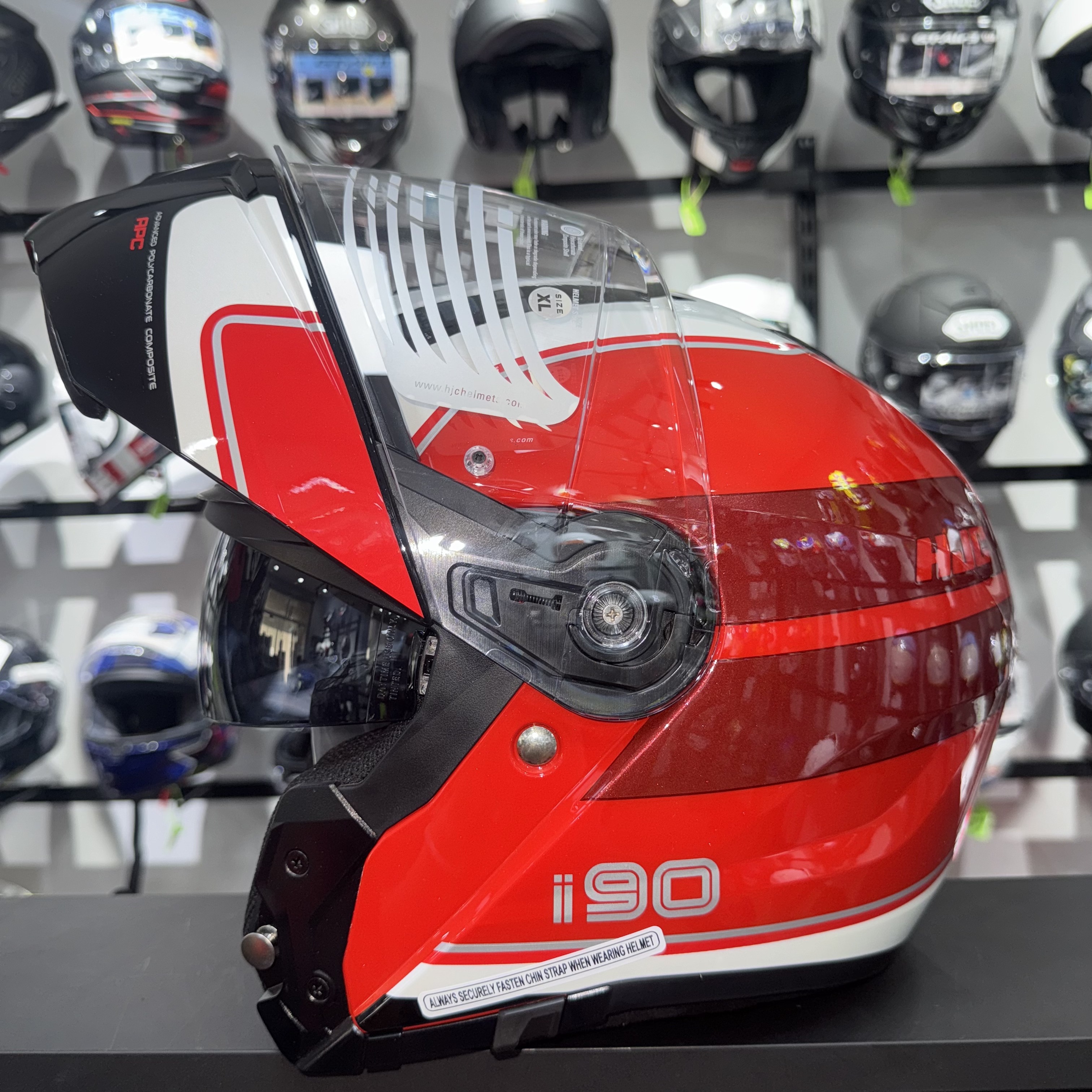 摩托车头盔双镜片揭面头盔