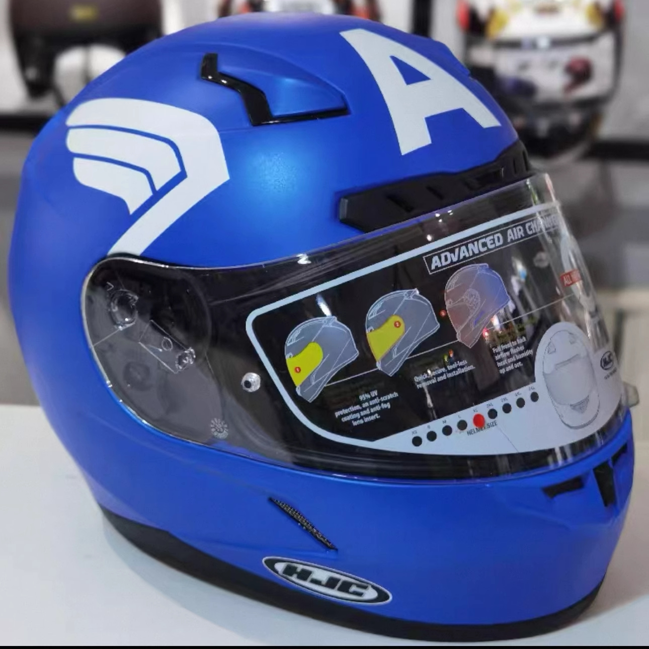 断色断码HJC摩托车赛车头盔全盔跑盔HJC CL-17 漫威美国队长收藏