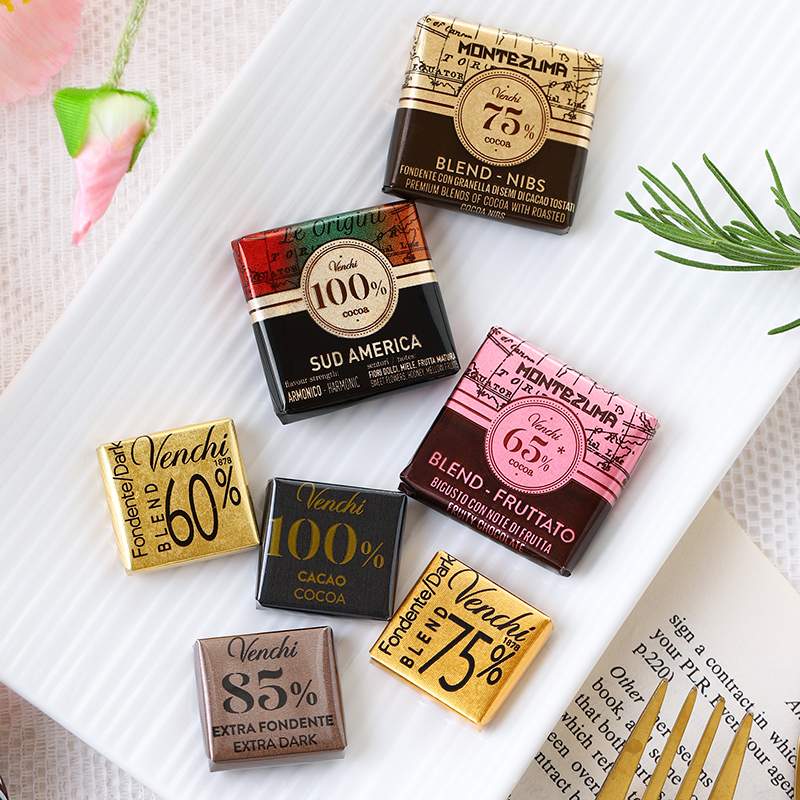 意大利进口闻绮venchi黑巧克力