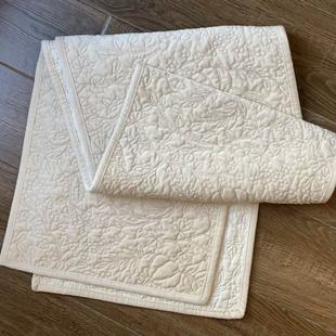 美式 田园风圣诞主题南瓜浆果绗缝天鹅绒桌旗