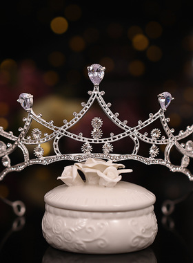 韩式新娘发箍头饰点钻交叉百搭气质水钻发带配饰日常披发装扮