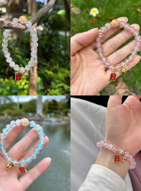 厦门南普陀樱花琉璃手串百搭叠戴
