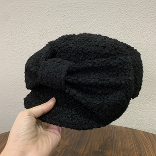 东大门代购女秋冬新款韩版百搭显脸小鸭舌帽大头围显脸小帽子潮