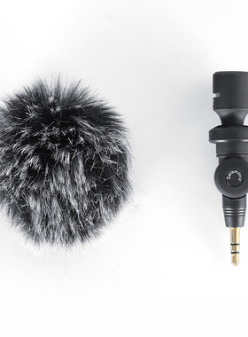 AT9911迷你麦克风防风毛衣 适用铁三角AT9912 SR-XM1话筒防风毛套