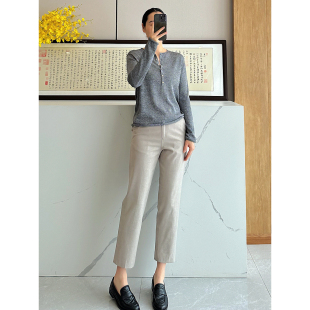 老店 型巨好 高及又显瘦 C4617 锥形裤 巴黎 羊毛烟管西裤 女 时尚