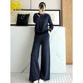 长裤 自然高及 毛衣衫 细腻软糯全羊绒套装 C4779 时尚 巴黎 老店