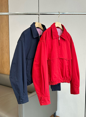 C4640 时尚巴黎的老店 超酷帅 巨保暖 尖领短款夹克羽绒服 白鹅绒