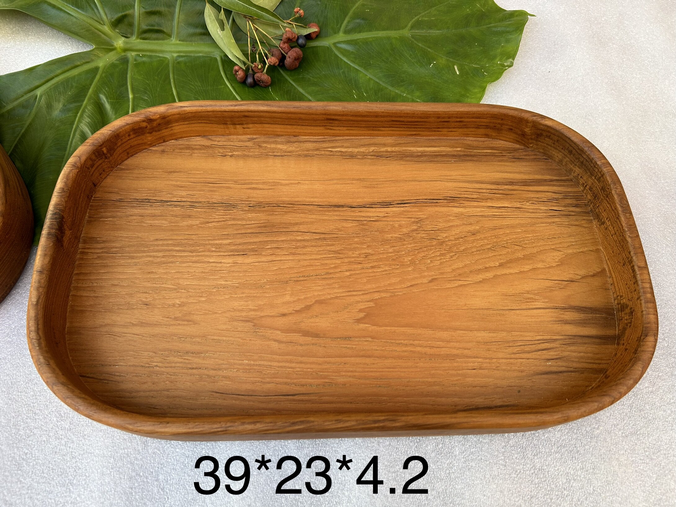 实木干果盘家用客厅茶几零食收纳盒带盖缅甸柚木整木质坚果盒中式