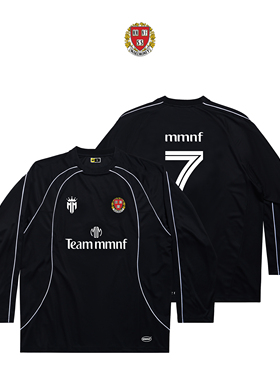 MMNF球衣复古速干刺绣长袖Blokecore运动风男女同款宽松休闲松弛