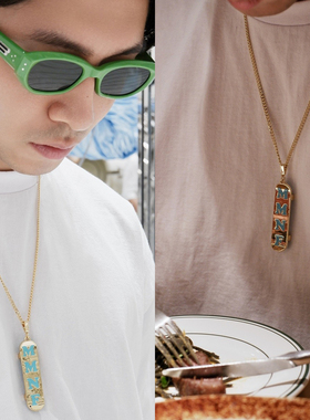 MMNF「蓝天白云」镀金滑板项链 钛钢轮轴 赚钱不交朋友官方正品