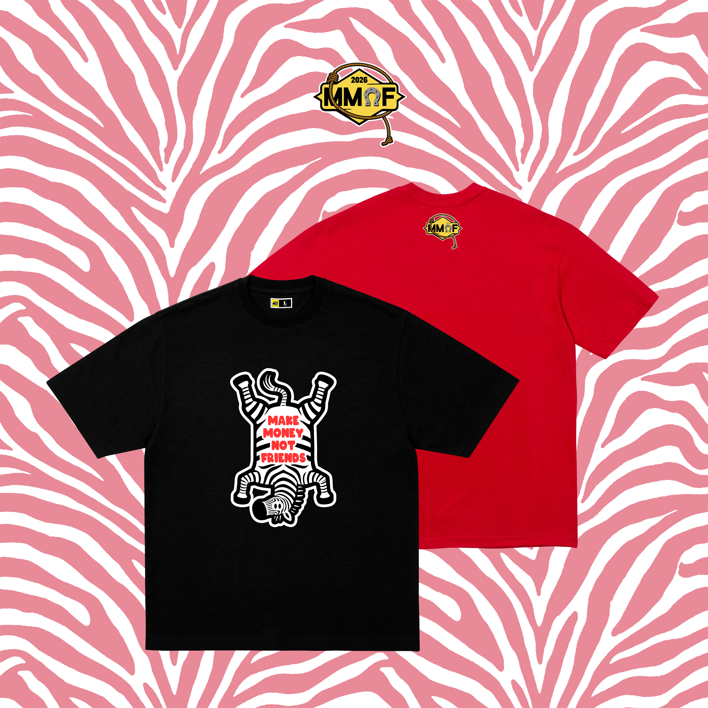 马上有钱！MMNF跃马本命T恤 斑马纹休闲男女重磅赚钱不交朋友,男装,T恤,淘宝优惠券,粉丝福利购,淘宝优惠卷