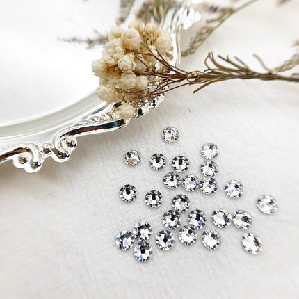 施家钻奥地利水晶平底钻2058白色001贴钻美甲ss3-4-5-6-7-8-9-10