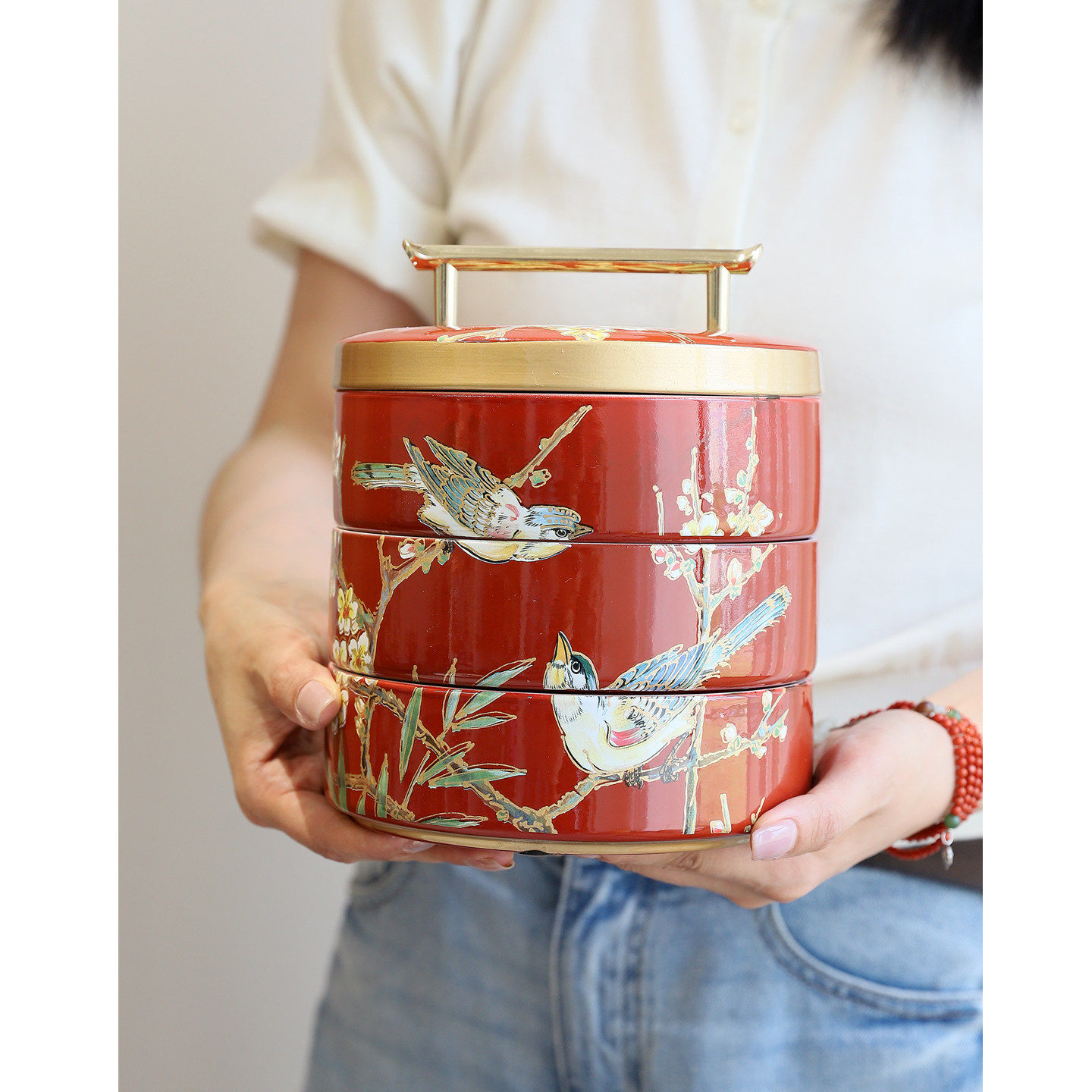 芙菡乔迁送礼推荐陶瓷首饰盒收纳盒新中式家居装饰婚庆首选摆件,家居饰品,饰品盒,淘宝优惠券,粉丝福利购,淘宝优惠卷