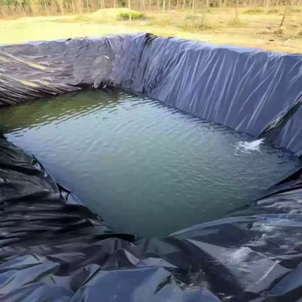 鱼池防水布池塘防水膜鱼塘防渗膜hdpe土工膜黑塑料膜塑料布鱼塘膜