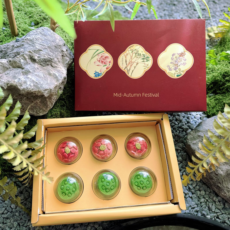 荷莲月色中秋月饼国潮宫廷和菓子系列多口味礼盒送礼企业团购定制