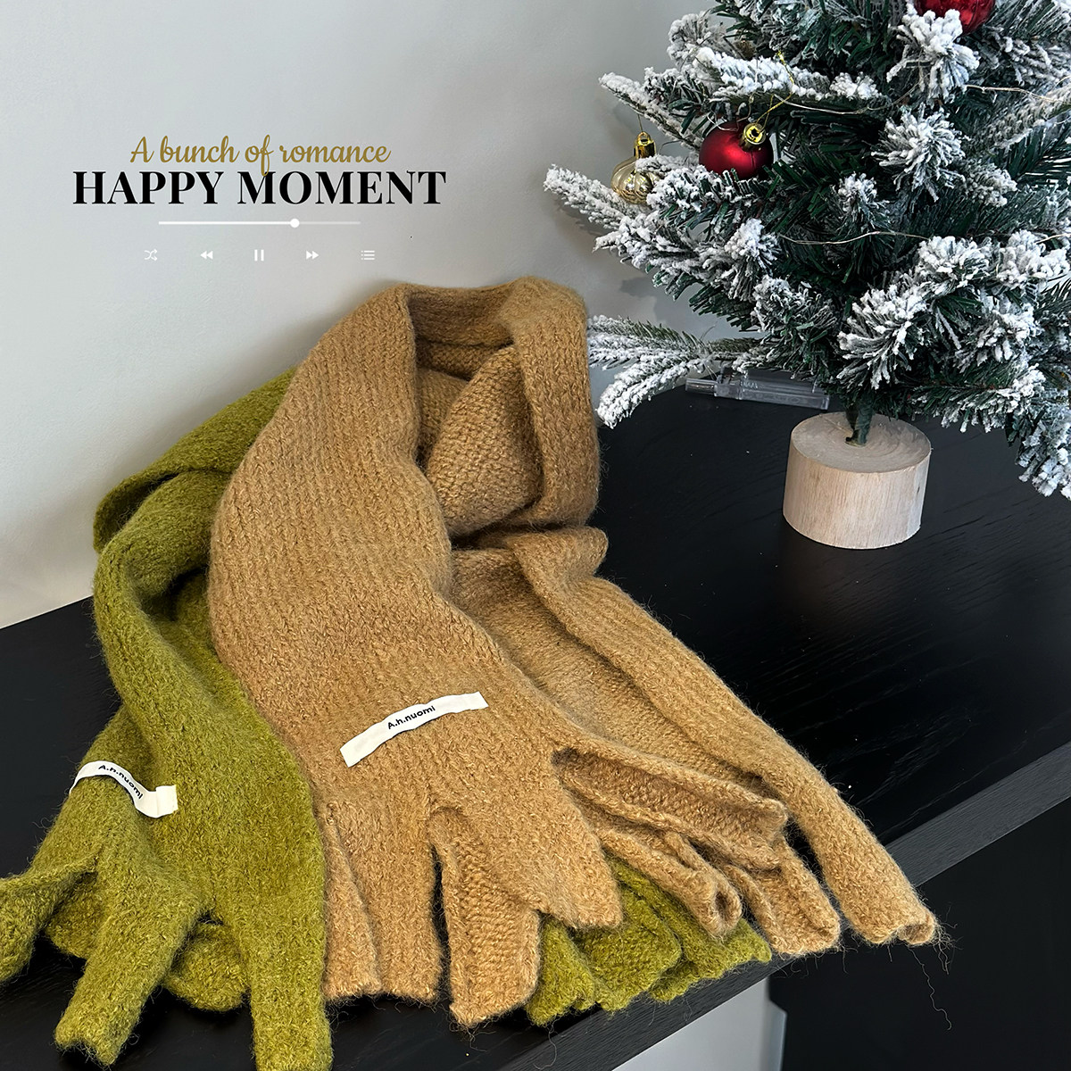 女童围巾冬季新款儿童多巴胺韩版针织毛线脖套男童流苏款保暖围脖