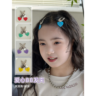 女童发饰2026新款儿童发夹bb夹小女孩洋气百搭刘海侧边夹头饰发卡