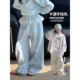 儿童直筒休闲裤 2026新款 女孩洋气花边阔腿裤 韩版 女童裤 长裤 子春装