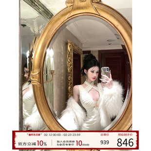 灰尘邓邓 御姐感连衣裙女2026早春新款性感镂空包臀裙高级裙子