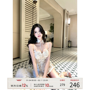 灰尘邓邓 法式吊带连衣裙女2026早春新款高级感包臀裙抹胸裙子