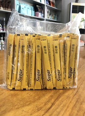 咖啡伴侣 sugar条状黄色赤砂糖 sc认证 黄糖包 1包/100条咖啡厅
