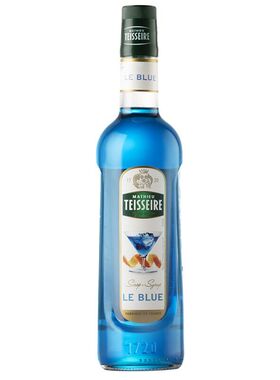 法国Teisseire帝斯乐蓝柑糖浆700ml王力咖啡果露冰沙咖啡鸡尾酒