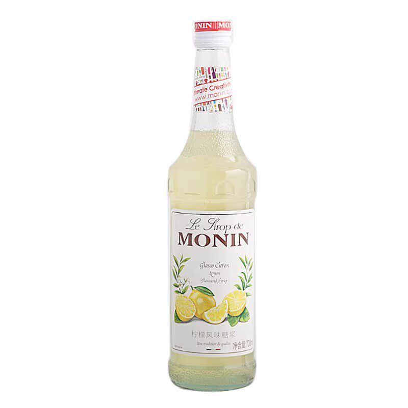 包邮MONIN莫林柠檬风味糖浆/柠檬果露700ml 调咖啡鸡尾酒饮料