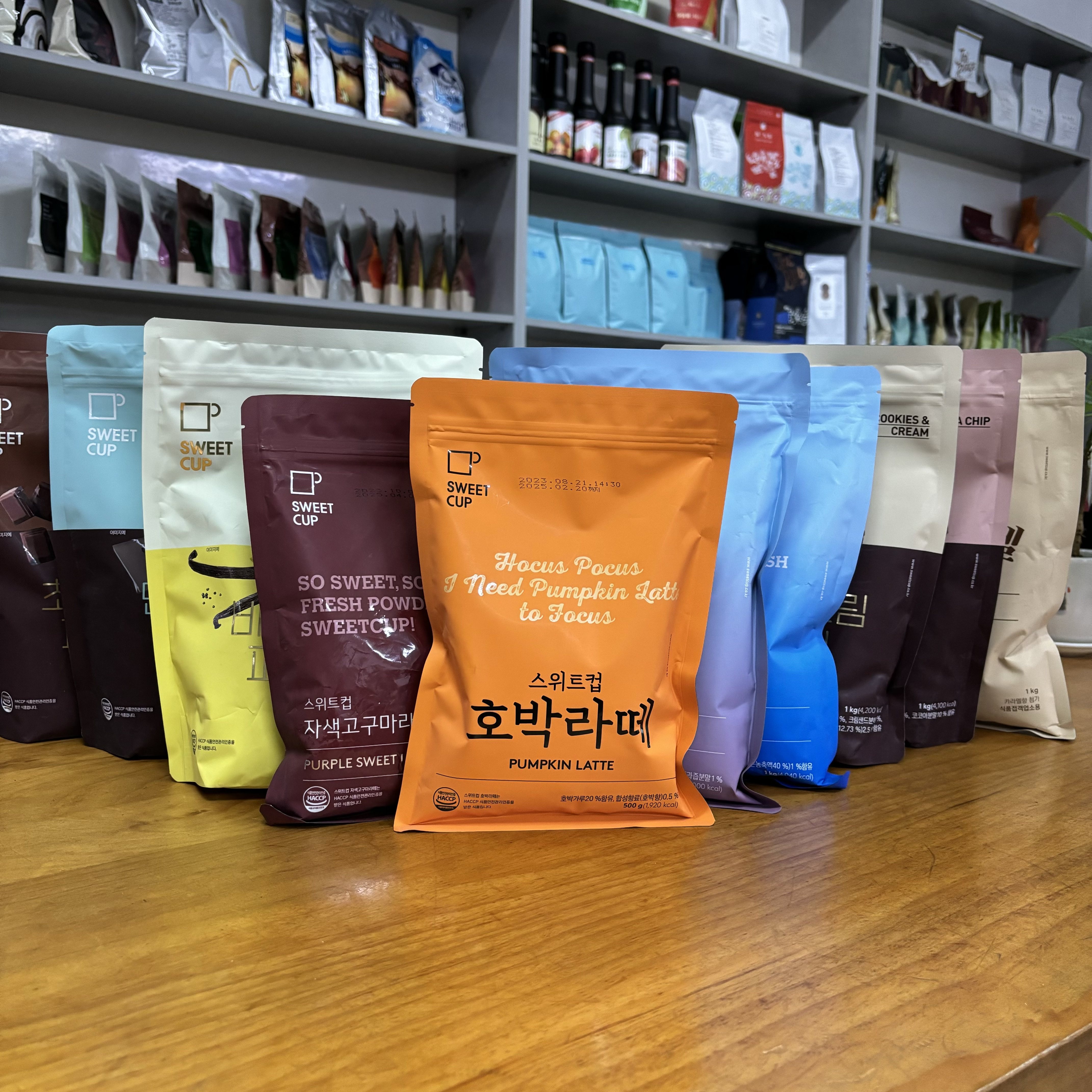 韩国sweet cup桃子蓝冰茶南瓜紫薯薄荷巧克力奶油曲奇香草豆粉,咖啡/麦片/冲饮,天然粉粉食品,淘宝优惠券,粉丝福利购,淘宝优惠卷