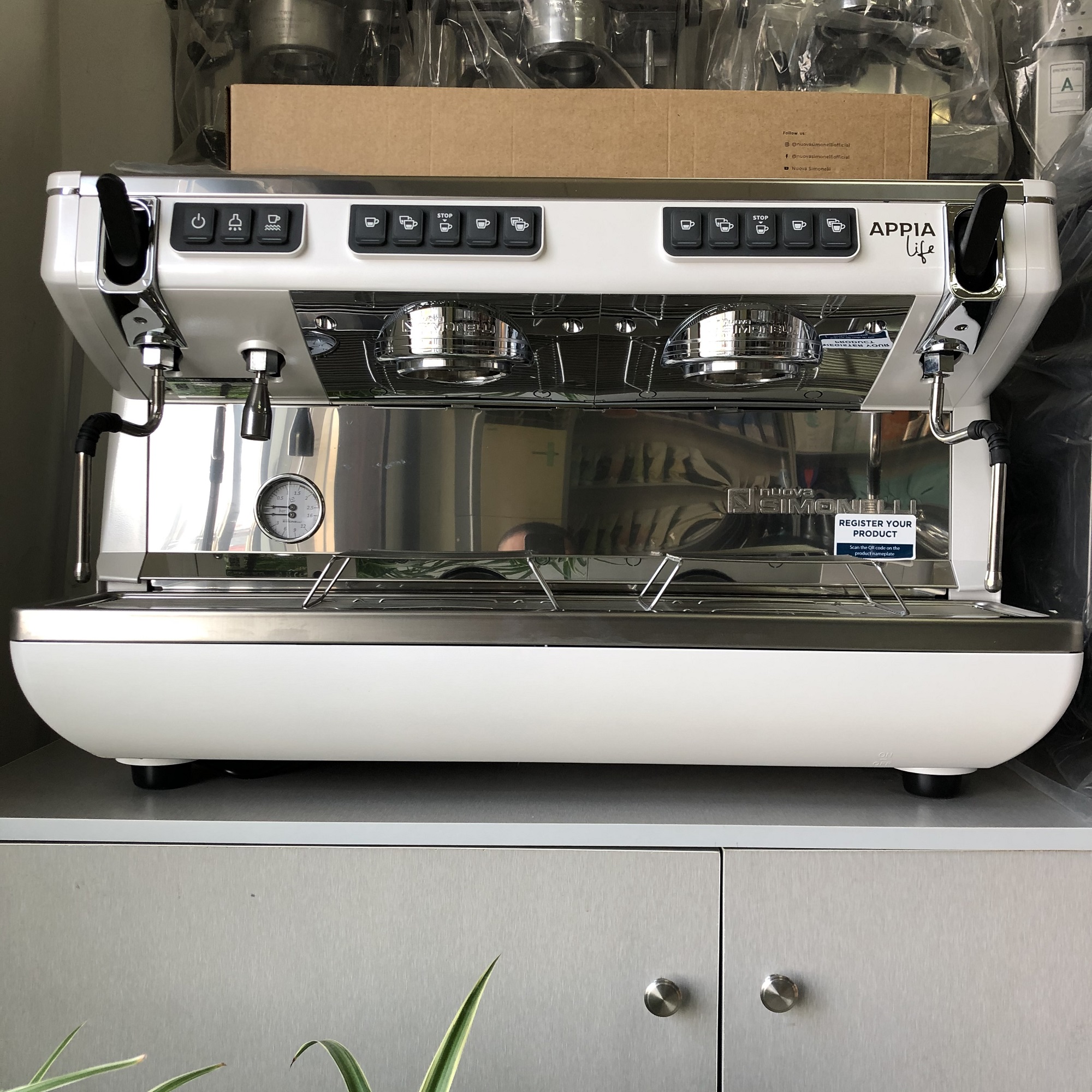 意大利nuova appia life诺瓦单头双头电控商用高杯半自动咖啡机